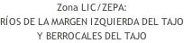 Zona LIC/ZEPA: RÍOS DE LA MARGEN IZQUIERDA DEL TAJO Y BERROCALES DEL TAJO